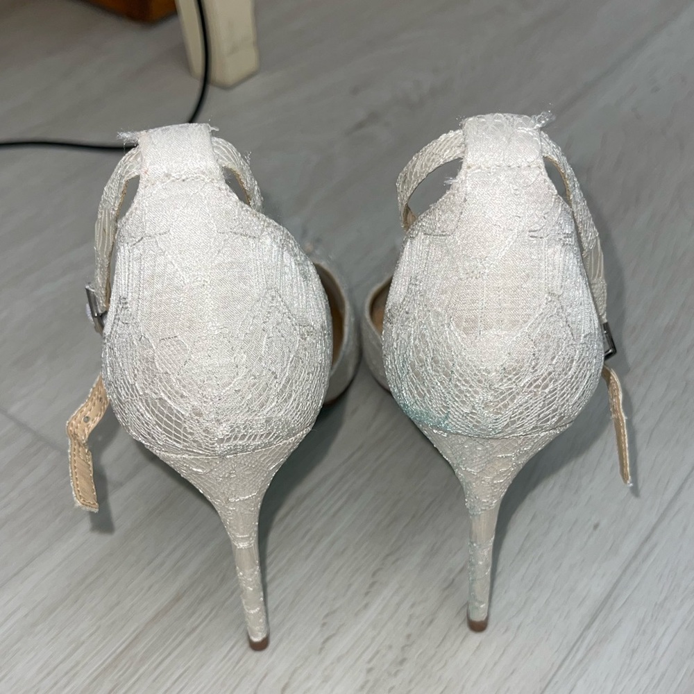 Betsey Johnson Blue bottom wedding heels - Picture 3 of 3